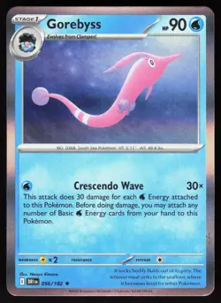 Gorebyss 056/182 Rare Destined Rivals Pokemon Holo Near Mint - Image 1