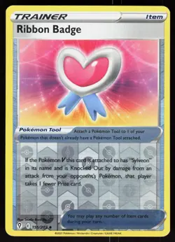 Ribbon Badge 155/203 Uncommon Evolving Skies Pokemon Reverse Holo Lightly Played - Image 1