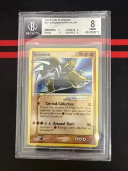Pokemon Groudon Gold Star EX Delta Species Holo Ultra Raro #111 BGS 8 - Image 1
