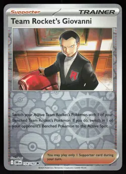 Team Rocket's Giovanni 174/182 Uncommon Destined Rivals Pokemon Reverse Holo NM - Image 1