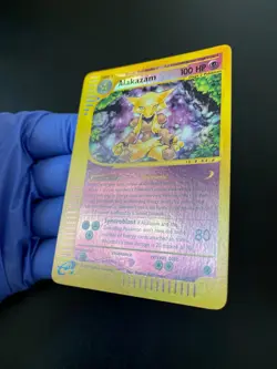 POKEMON ALAKAZAM REVERSE HOLO FOIL 33/165 EXPEDITION ENGLISH NM - Image 4