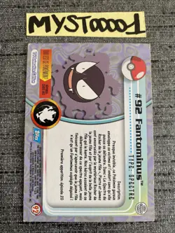 Carte Pokemon TOPPS 92 Fantominus Serie 1 Francais Occasion - Image 2