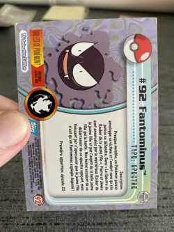 Carte Pokemon TOPPS 92 Fantominus Serie 1 Francais Occasion - Image 3