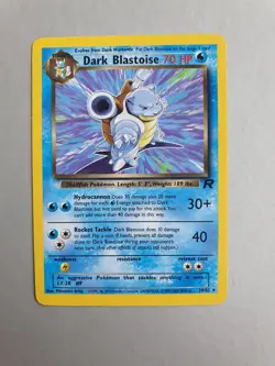 Dark Blastoise 20/82 Pokemon TCG Team Rocket Set (1999-2000) Rare NM - Image 1
