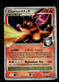 Pokemon TCG 2009 Charizard G LV.X Holo Card 143/147 Supreme Victors Rare LP - Image 1
