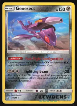 Genesect - 127/214 - Reverse Holo Rare - Unbroken Bonds - Pokemon Card - Image 1