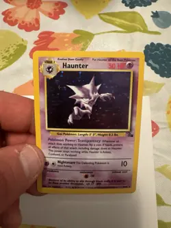 Pokemon TCG Holo Fossil Haunted Card 6/62 1999 Vintage - Image 1
