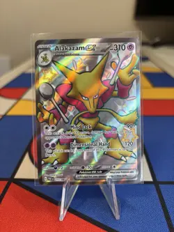 Alakazam ex 215/091 SV Paldean Fates PAF Holo Ultra Rare Pokemon TCG Card NM - Image 1