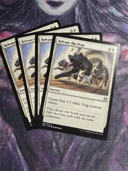 RELEASE THE DOGS X4 Jumpstart Magic MTG MINT CARD - Image 1