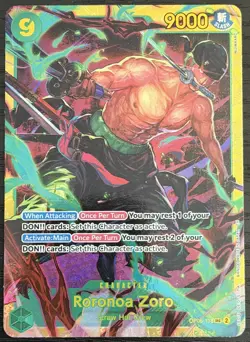 Roronoa Zoro OP06-118 SEC - One Piece TCG - English Card Near-Mint Secret Rare - Image 1