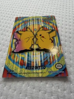 Pokemon Topps 2000 TV Animation Series 2 Stick-Ons #132 Ditto Card 5 of 10 - Image 2
