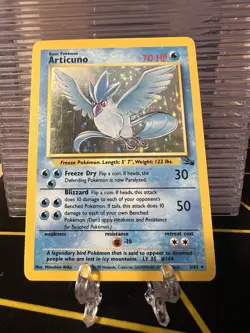 Articuno Pokemon TCG Fossil Holo Unlimited Rare Card 2/62 - Image 1