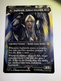 Sephiroth, Fabled Soldier X1 (Borderless) FIN MTG Final Fantasy (0317) - Image 1
