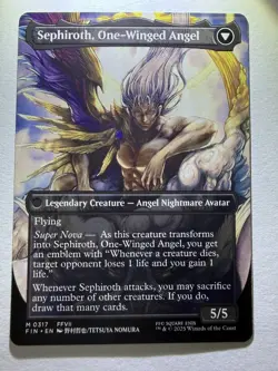 Sephiroth, Fabled Soldier X1 (Borderless) FIN MTG Final Fantasy (0317) - Image 2
