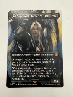 Sephiroth, Fabled Soldier X1 (Borderless) FIN MTG Final Fantasy (0317) - Image 3