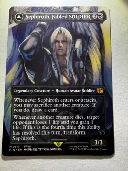 Sephiroth, Fabled Soldier X1 (Borderless) FIN MTG Final Fantasy (0317) - Image 4