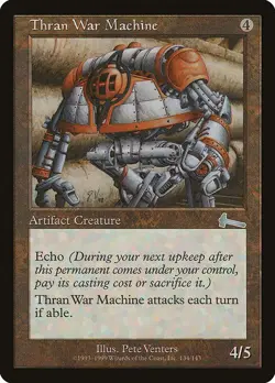 Thran War Machine 1x FOIL MtG FOIL Urza's Legacy SP/NM - Image 1