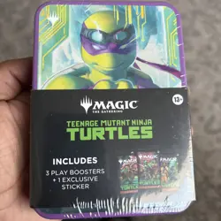 Magic: The Gathering Teenage Mutant Ninja Turtles Tin 3 Boosters - Image 1