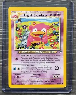 Pokemon Card - Light Slowbro Neo Destiny 51/105 Uncommon NM - Image 1