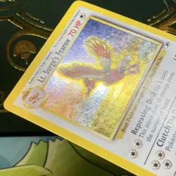 LT. SURGE'S FEAROW 7/132 HOLO RARE GYM HEROES POKEMON 2001 HOLO Swirl LP - Image 5