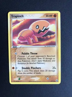 Trapinch 67/92 EX Legend Maker Pokemon Card NM - Image 1