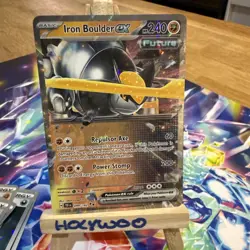 Iron Boulder EX 099/162 Double Rare Scarlet & Violet Temporal Forces Pokemon TCG - Image 1
