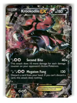Krookodile EX XY25 Holo Promo XY Promo Pokemon Moderately Played - Image 1