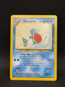 Pokemon TCG Wartortle Southern Islands Promo Regular 15/18 60 HP 2001 English - Image 1