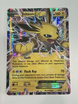 Pokemon TCG Jolteon EX Holo Rare Card 28/83 XY Generations - Image 1