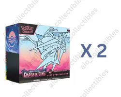 Chaos Rising Pokemon Center Elite Trainer Box Lot of 2 Preorder - Image 1