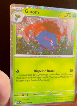 🌀Fart Swirl🌀 Gloom 002/094 Phantasmal Flames Cosmos Holo Promo Pokemon NM - Image 2