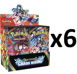 Factory Sealed Pokemon TCG ME04 Chaos Rising (6) Booster Box Case - Image 1