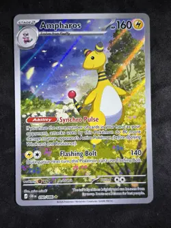 ✅Pokemon TCG Ampharos 090/086 Illustration Rare Chaos Rising English NM🇺🇸 - Image 1