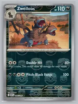 Zweilous (Master Ball Pattern) 066/086 Holo Common White Flare Pokemon NM/M - Image 1