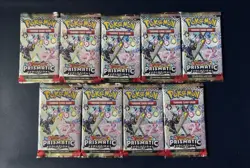 36x Pokemon TCG Prismatic Evolutions Booster Packs Lot - Image 2