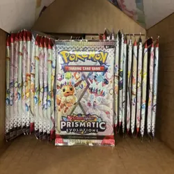 Pokemon Prismatic Evolutions Booster Pack LOT OF 36 - Image 1