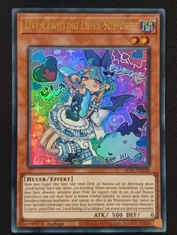 Live Zwilling Lil-La-Sußigkeit ALIN-DE028 Ultra Rare DE NM YUGIOH - Image 1