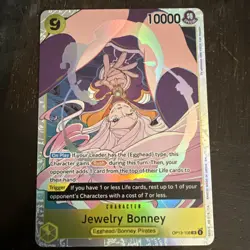 One Piece Jewelry Bonney Alternative Art Parallel Holo Op13-108. NM. English - Image 1