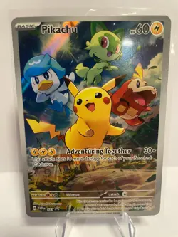 Pikachu 027 Sv: Scarlet & Violet Promo Cards Holo NM - Image 1