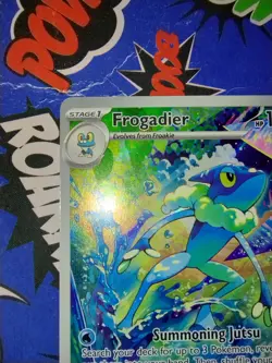 Frogadier 089/086 Chaos Rising IR 2026 NM card in hand RH Frogadier 021/086 - Image 2