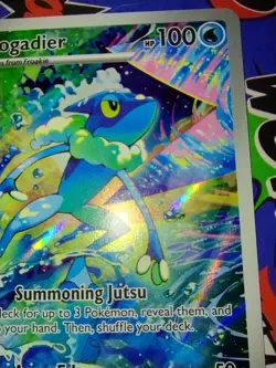 Frogadier 089/086 Chaos Rising IR 2026 NM card in hand RH Frogadier 021/086 - Image 3
