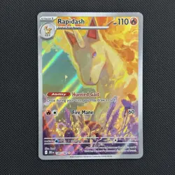 Rapidash 189/182 Illustration Rare IR Holo SV: Destined Rivals Pokemon TCG Card - Image 1