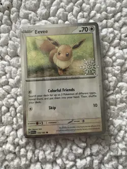 Eevee 133/165 SEALED & Stamped Promo Holiday Calendar Pokemon Card TCG - Image 1