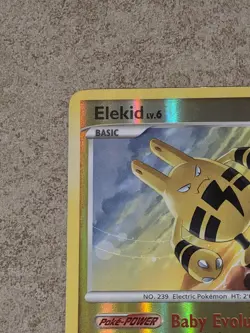 [ LP ] Elekid 48/130 Diamond & Pearl Reverse Holo Pokemon Card 2007 - Image 3