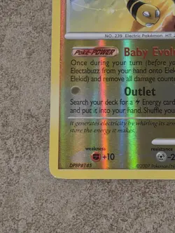 [ LP ] Elekid 48/130 Diamond & Pearl Reverse Holo Pokemon Card 2007 - Image 4