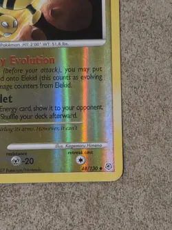 [ LP ] Elekid 48/130 Diamond & Pearl Reverse Holo Pokemon Card 2007 - Image 5