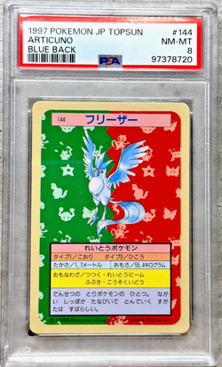 Pokemon Card Japanese Articuno PSA 8 NM-Mint, Topsun Blue Back #144, 1997 - Image 1