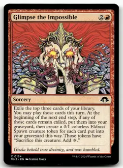 Glimpse the Impossible #124 MTG Modern Horizons 3 NM X1 - Image 1