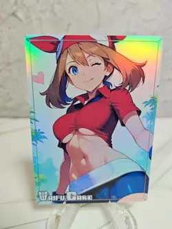 May Trading Card Waifu Goddess Story Anime Girl holo Karte Manga Full Art - Image 1
