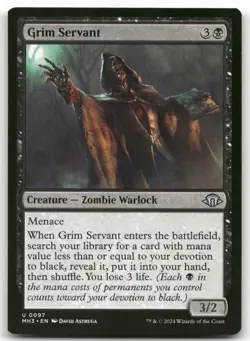 Grim Servant #97 MTG Modern Horizons 3 NM X1 - Image 1